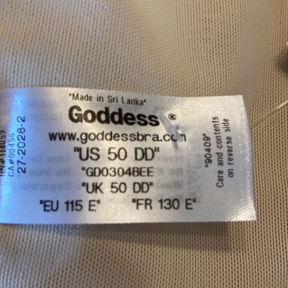 Goddess full figured bra size 50DD beige - Picture 5 of 5